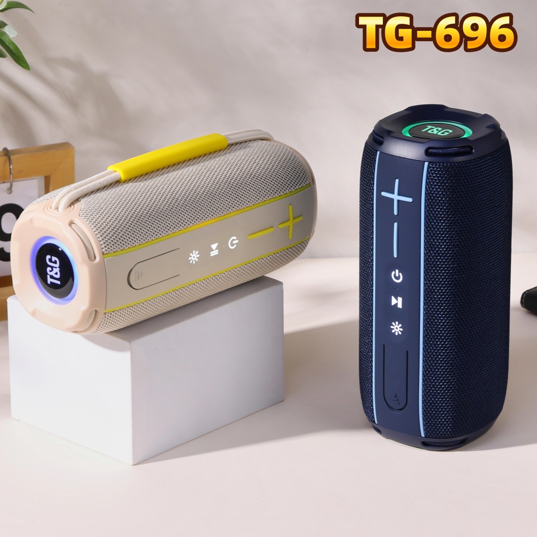 Transfronterizo nuevo TG696 altavoces Bluetooth tarjeta portátil impermeable al aire libre TWS subwoofer moda regalo de audio