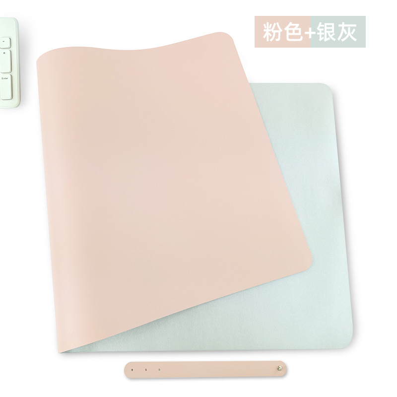 Alfombrilla de ratón de cuero de doble cara almohadilla de escritura de computadora de escritorio de la Oficina Creativa de gran tamaño almohadilla de ratón impermeable de cuero de la PU al por mayor