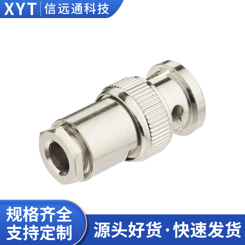 射频连接器BNC-J-3 公头Q9 connector 装接 五件套RG58 RG142电缆