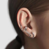 Small design brand ear clips suitable for men and women, no pierced ears