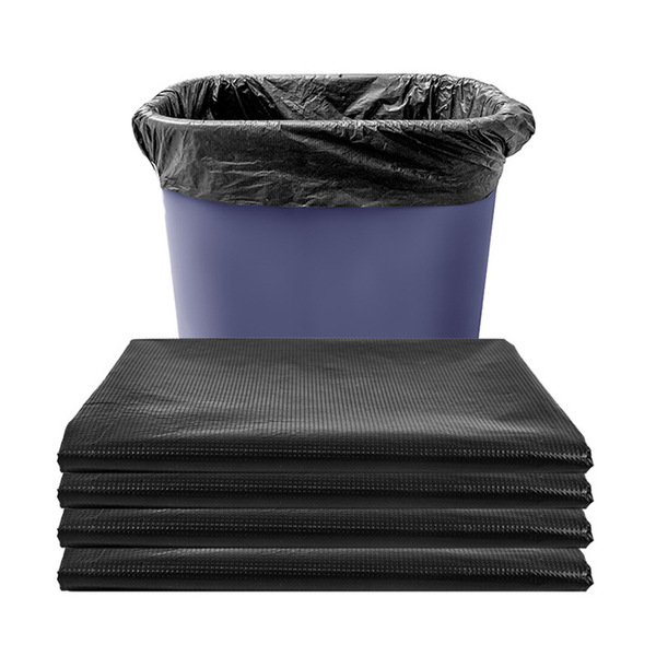 black extra large ecological big plastic disposable garbage bag