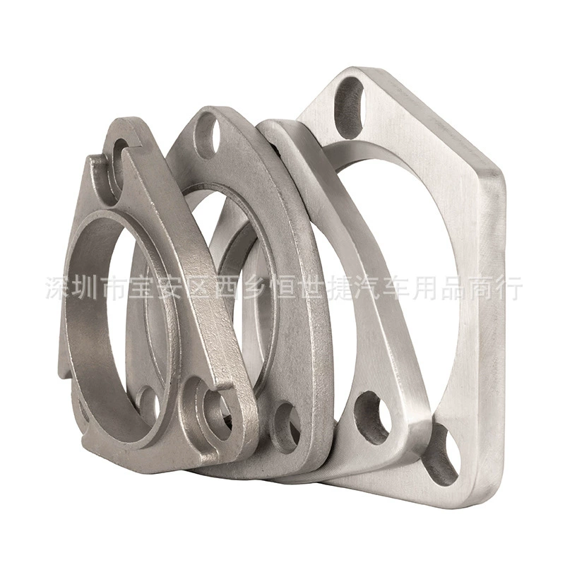 car modified exhaust pipe 3-hole flange interface accessories multi-size universal exhaust pipe flange ring flange interface