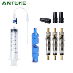 Vacuum tire repair fluid injection tool bicycle equipment with switch tubeless tire repair tool upgrade