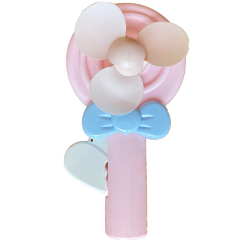 Cartoon lollipop hand-pressed children's small fan Hand-held pressure children's fun fan gift advertising plus LOGO