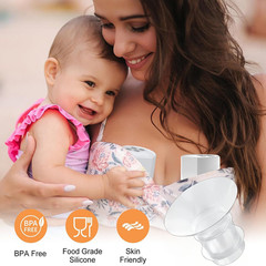双数アマゾン着用式フランジ搾乳器口径伸縮口小乳首小サイズラッパカバー変換器