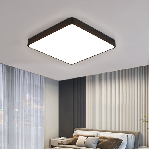 Ultra-thin ceiling lamp LED complete set of lights living room bedroom study wrought iron living room live broadcast room ceiling lamp Zhongshan lighting