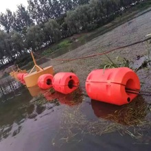 河道用管道拦污浮筒 运河区域划分警示浮筒 桥梁区域禁航警示浮排