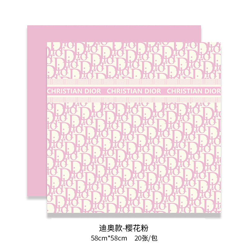 (procesamiento personalizado) papel de embalaje de flores serie de papel de lujo ligero ramo de flores papel de embalaje al por mayor