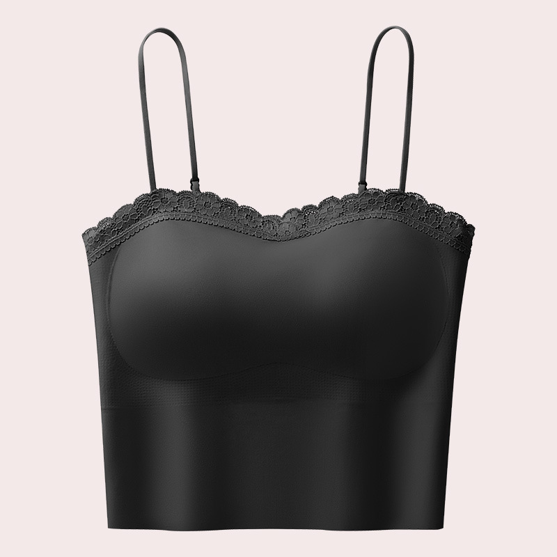 Encaje, hermosa espalda, tirantes, ropa interior, copa fija, sujetador sin usar, chaleco pequeño, sin costuras, desnudo, chaleco de todo fósforo