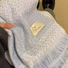 2025韩版新品冬季围巾保暖流苏小熊围脖时尚百搭款女士披肩批发