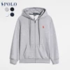 Zippered gray red label