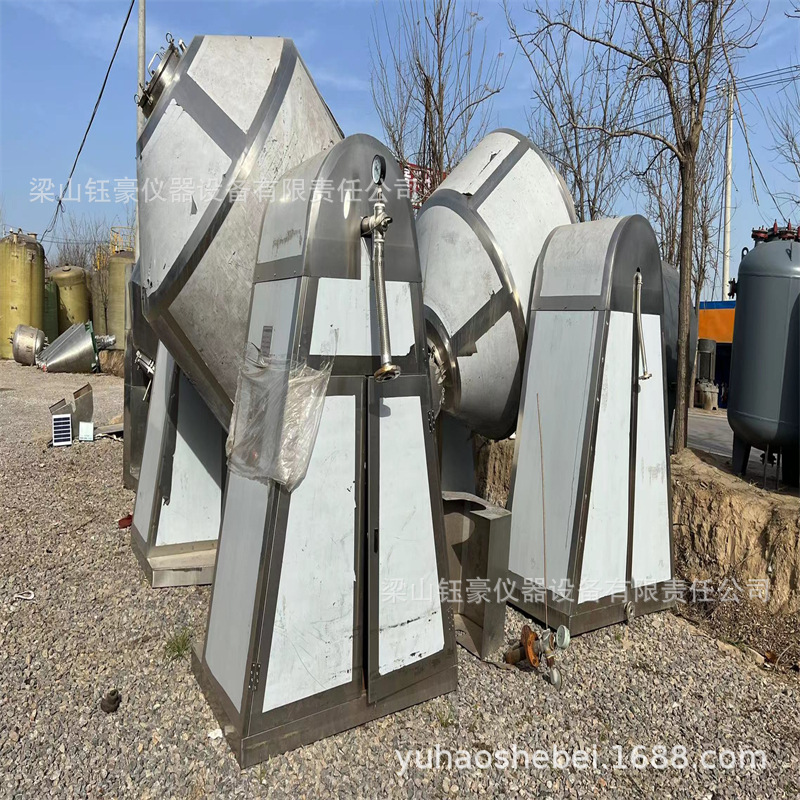 500升双锥真空干燥机 搪瓷双锥真空干燥机 二手双锥搪瓷干燥机