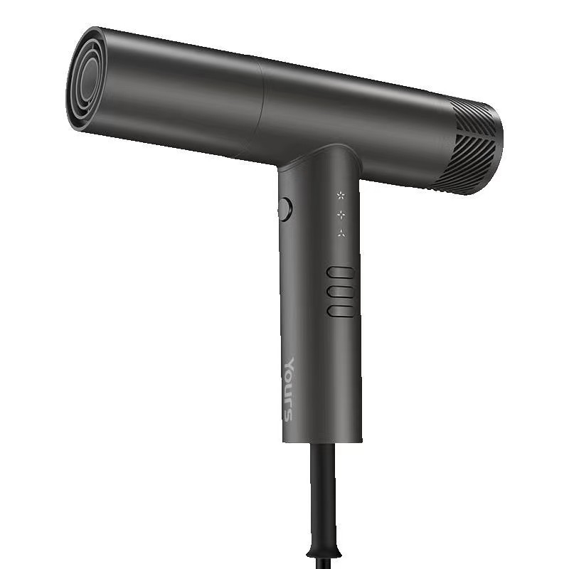 Secador de pelo de alta velocidad de grado de peluquería Secador de pelo mudo de tipo T para el hogar Secador de pelo anión de secado rápido sin escobillas transfronterizo
