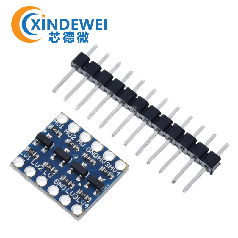 4路电平转换模块 3.3V转5V 5V转3.3V自带3.3VLDO 工作指示灯 四路