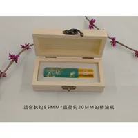 Деревянная упаковочная коробка для бутылочек с эфирными маслами, упаковка с откидной крышкой и роликовым шариком, для хранения и переноски