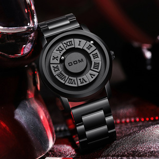 DOM Dom Cool Magnetic Suspension Watch Men's Black Technology Sense Creative Personality Concept Waterproof Steel Band Watch