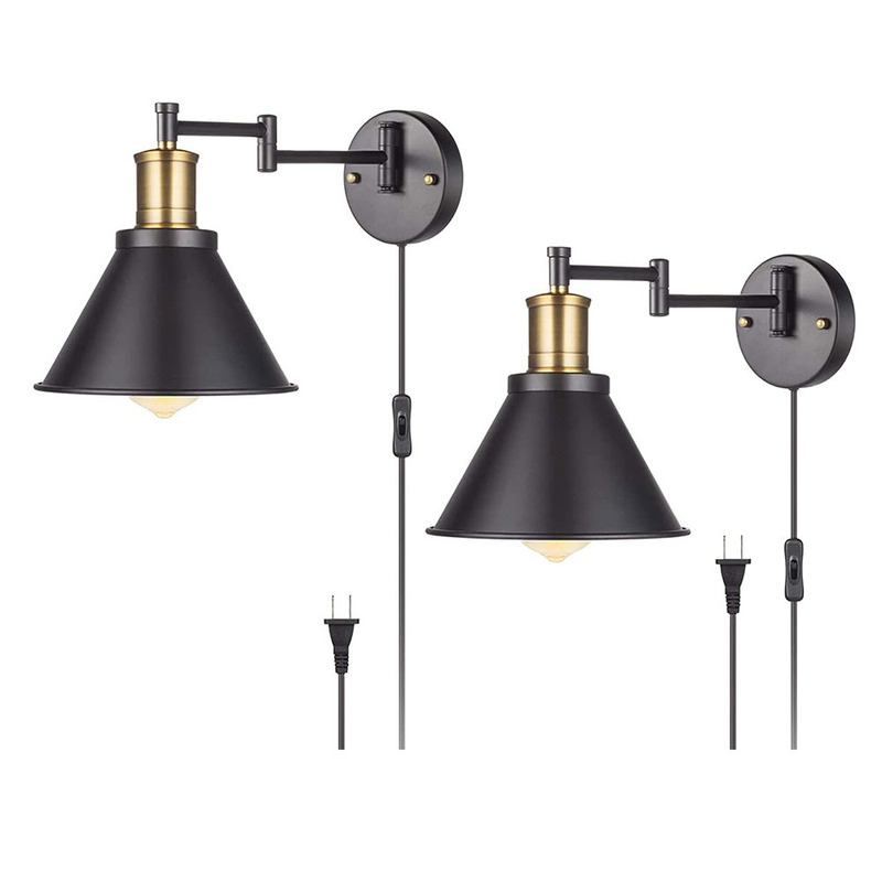 Bathroom Mirror front lamp bedside living room bedroom wall lamp industrial swing arm wall-mounted retro wall lamp