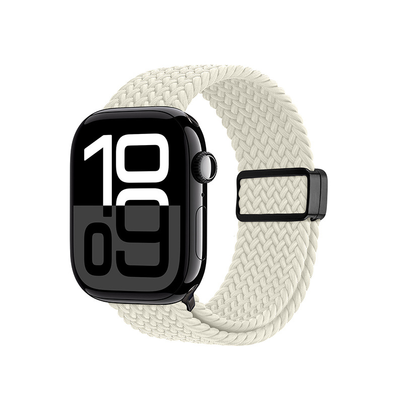 Correa elástica de manzana tejida de nailon para AppleWatch, hebilla de succión magnética, correa deportiva, venta al por mayor transfronteriza image 13