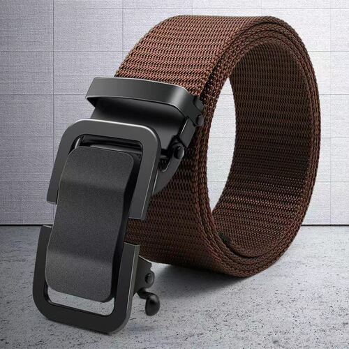 Piper Belt Men's Automatic Toothless Nylon Canvas Outdoor Belt Casual Versatile Simple Trouser Belt Wholesale