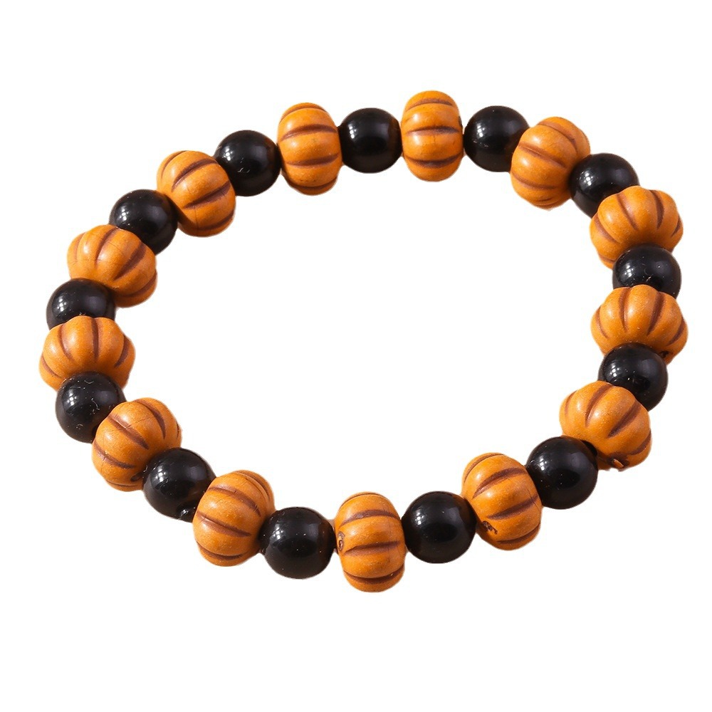Halloween Beaded Bracelet Set Skull Pumpkin Personality Fun String Bracelet Accessories_voghion.com