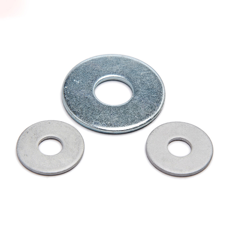 碳钢蓝白锌平垫圈厂家直销平垫片镀锌锌螺丝工业级垫圈