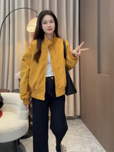 美式立领夹克短外套女2025秋季新款时尚百搭休闲小个子复古棒球服