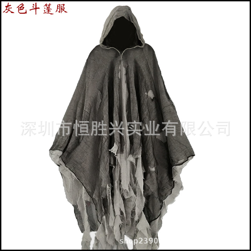 Halloween capa cráneo ropa máscara script matando Casa Encantada habitación secreta vestir Zombie apoyos del traje