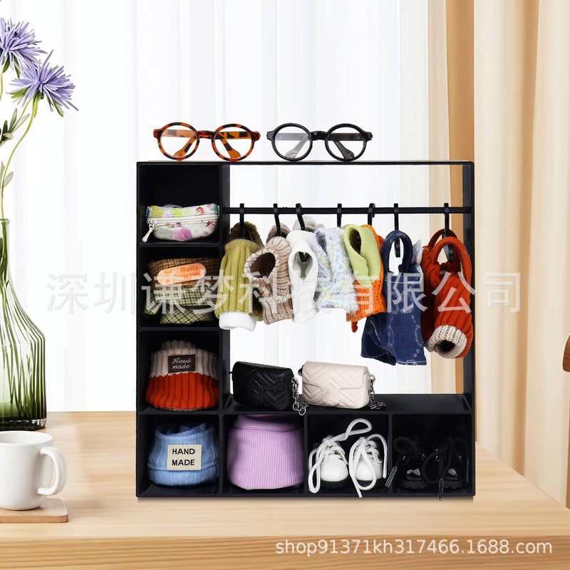 跨境Doll Accessories Display Box 娃娃配件展示盒 人物服装收纳|undefined