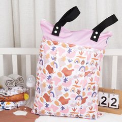 Diaper storage bag, cross-border new 40*55cm baby wet and dry separation diaper bag, diaper storage bag
