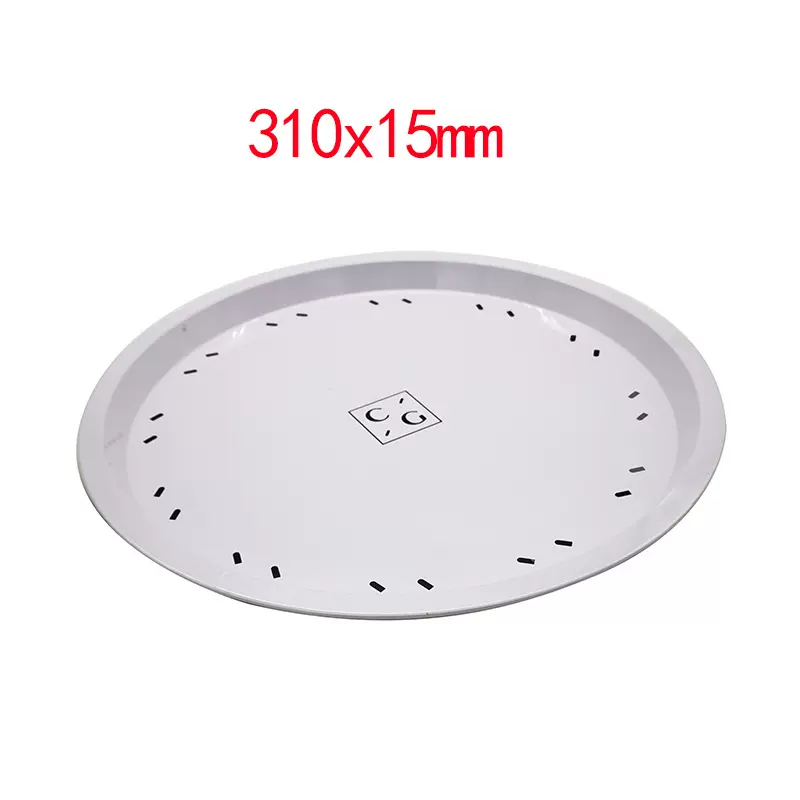 定制圆形水果托盘大号托盘餐用盘310mm马口铁金属收纳餐具盘