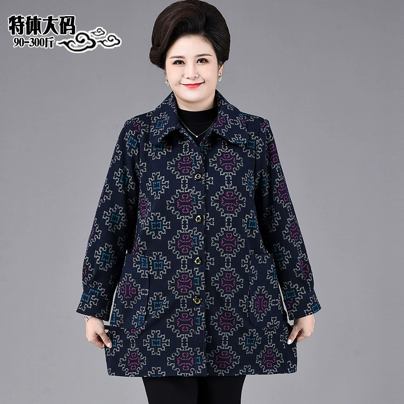 Новинка 2025: Однотонные осенние топы для женщин среднего и старшего возраста, с отложным воротником, кардиган больших размеров, фактурная верхняя одежда 12XL с узором, модель 100kg