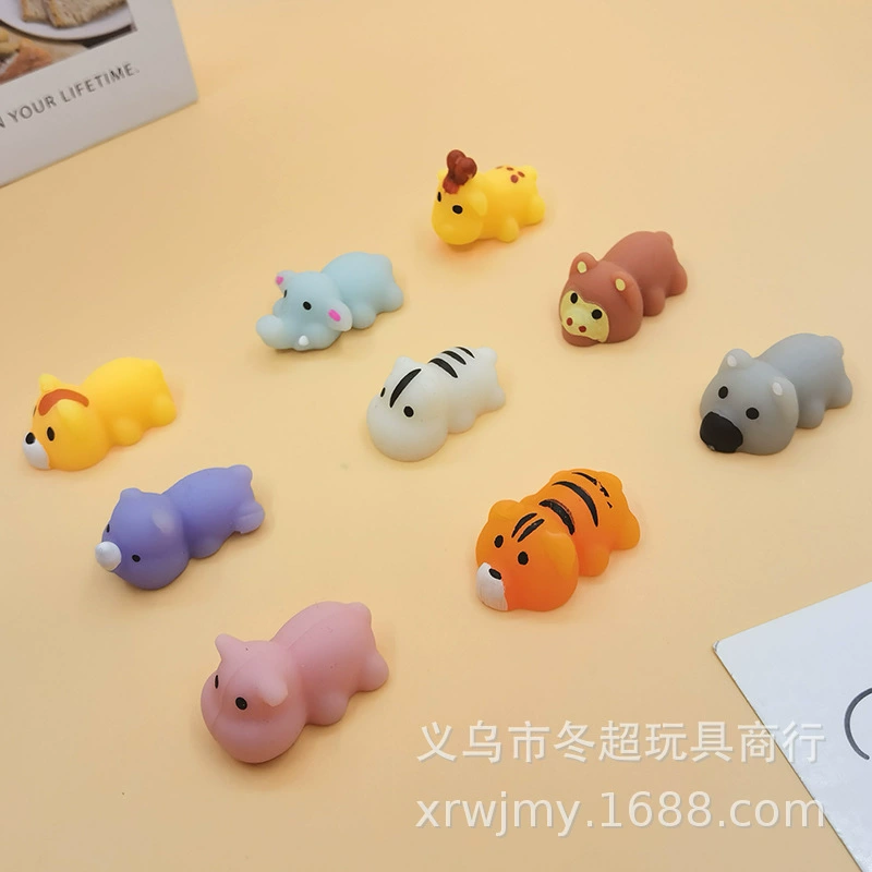 Новая мягкая игрушка «Лесные животные», игрушка для снятия стресса, супер милый тигр, лев, подарок для снятия стресса, пончик