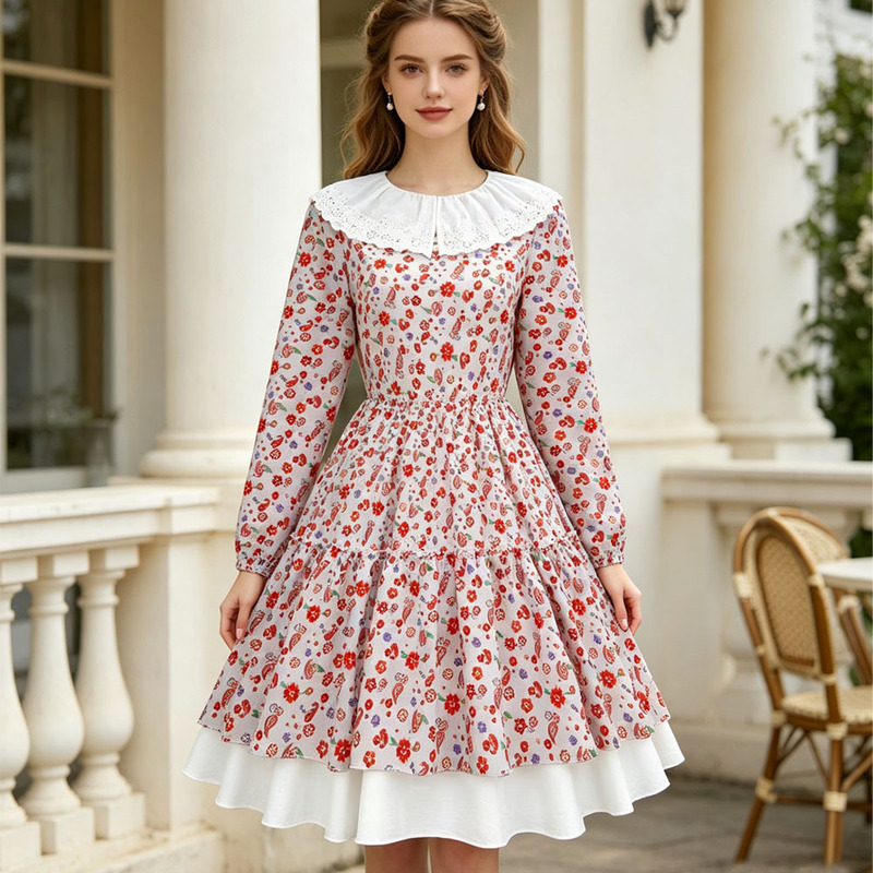 Return to Silent Hill Laura Cosplay Costume Floral Dress Game Character Cosplay Outfit Cross-Border Return to Silent Hill Laura Cosplay Costume Floral Dress Game Character Cosplay Outfit Cross-Border