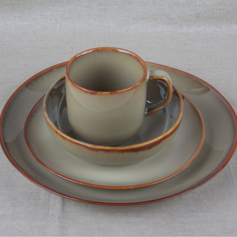 Foreign Trade Custom Logo Western Retro Ceramic Tableware Set Stoneware Hotel Plate Fruit Plate Western Food Plate Wholesale