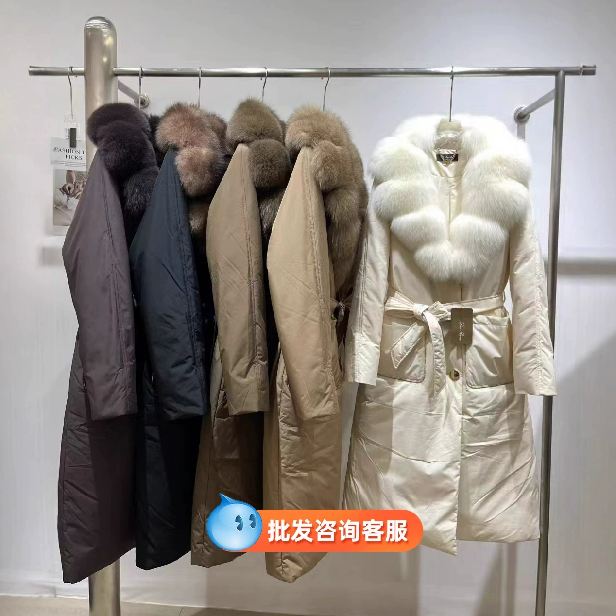 派克服女2025款收腰显瘦连帽大毛领加厚长款时尚韩版秋冬外套保暖