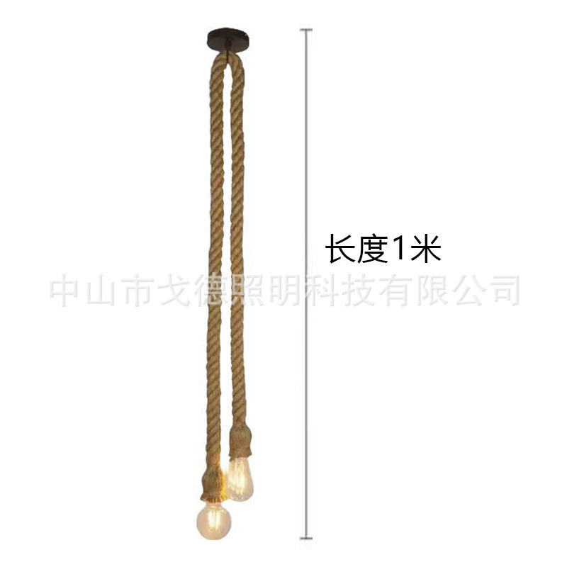 Fábrica directa de cable de cáñamo de un solo extremo de doble extremo pequeño candelabro de varios colores tamaño completo de cable de cáñamo