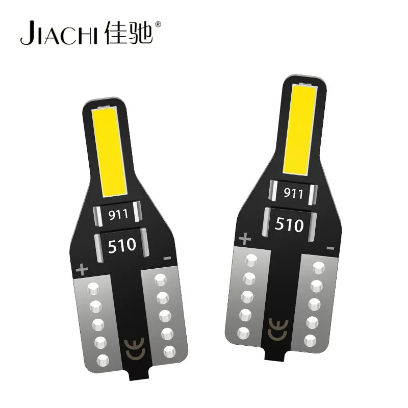 热销汽车led仪表灯示宽灯T10室内车顶灯7020-2smd牌照灯w5w阅读灯