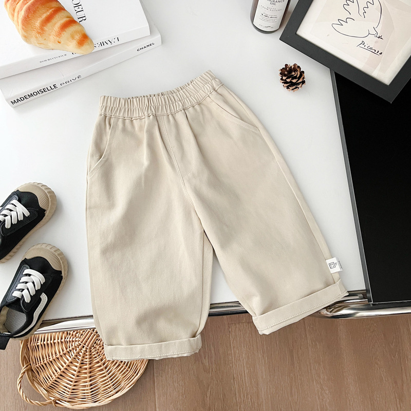 Baby lindo chaleco de punto primavera y otoño coreano chico camiseta de fondo a rayas bebé pantalones casuales de tres piezas