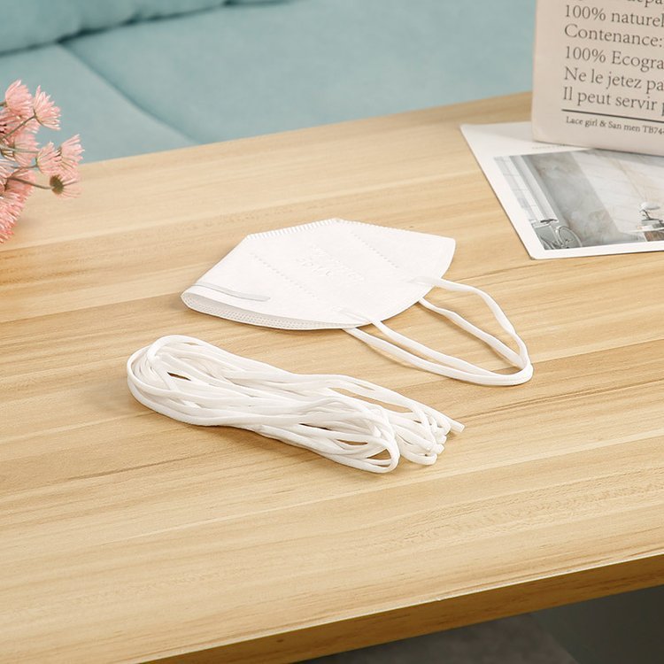 N95一次性口罩圆扁耳带弹力绳 松紧调节空心绳