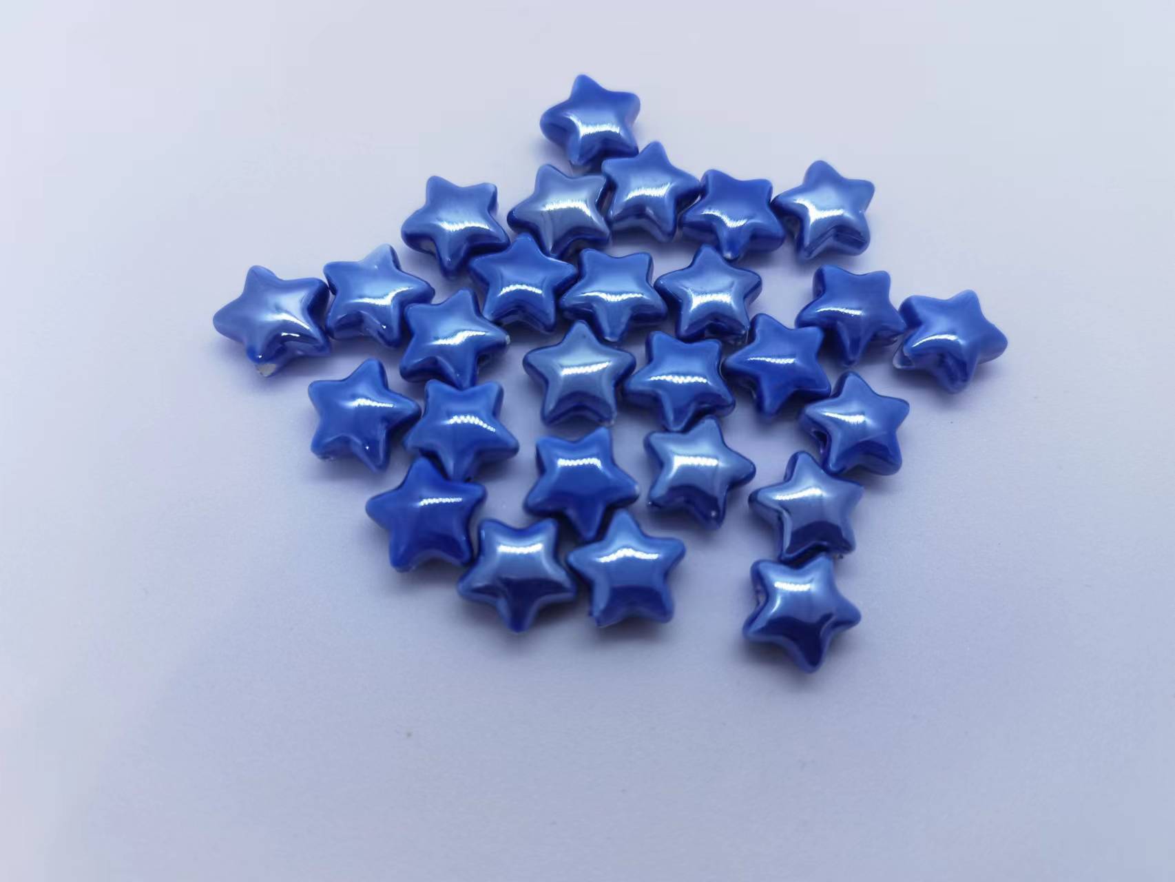 25g Weight Beads Jewelry Making Type DIY Jewelry Accessories Classification 10 PCS/Package Quantity ceramics Material Pentagram Pattern Plating Design Simple Style Style 10 PCS/Package Ceramics Pentagram DIY Jewelry Accessories Beads 无