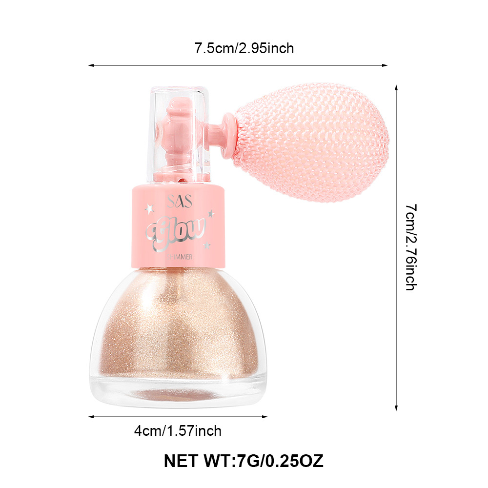 SAS punto transfronterizo venta caliente explosión brillante polvo brillante pulverización polvo perlado alto brillo SLP002