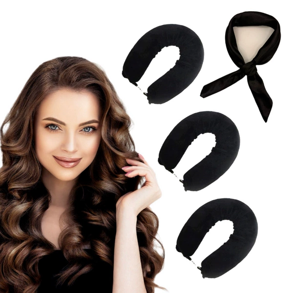 Black [3 pack] + 70cm silk scarf