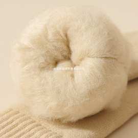 冬季过膝袜子女秋冬款长筒袜加绒加厚保暖月子护膝大腿袜套长腿袜