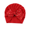 Children's cute nylon elastic cloth with bow, hair accessory, windproof hat, Amazon, sun protection