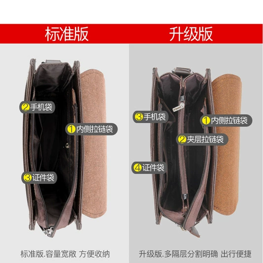 Сумка через плечо из натуральной кожи, прочная casual crossbody, коричневая или черная