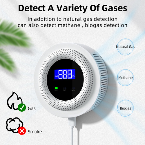 Doodle Smart Home WiFi Gas Leak Detector Kitchen Coal Leakage Home Electromagnetic Valve Combustible Gas Alarm