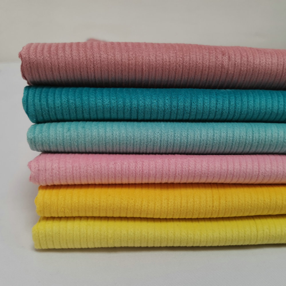 梭织布全棉8条弹力灯芯绒面料 发泡灯芯绒布 外套服装布 现货批发