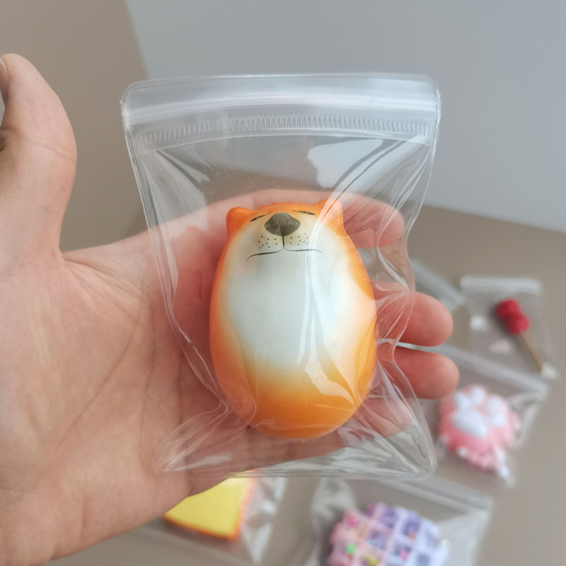 eva自封袋捏捏自封袋高透明化妆品袋大尺寸猫爪塑料袋超软EVA袋子|undefined
