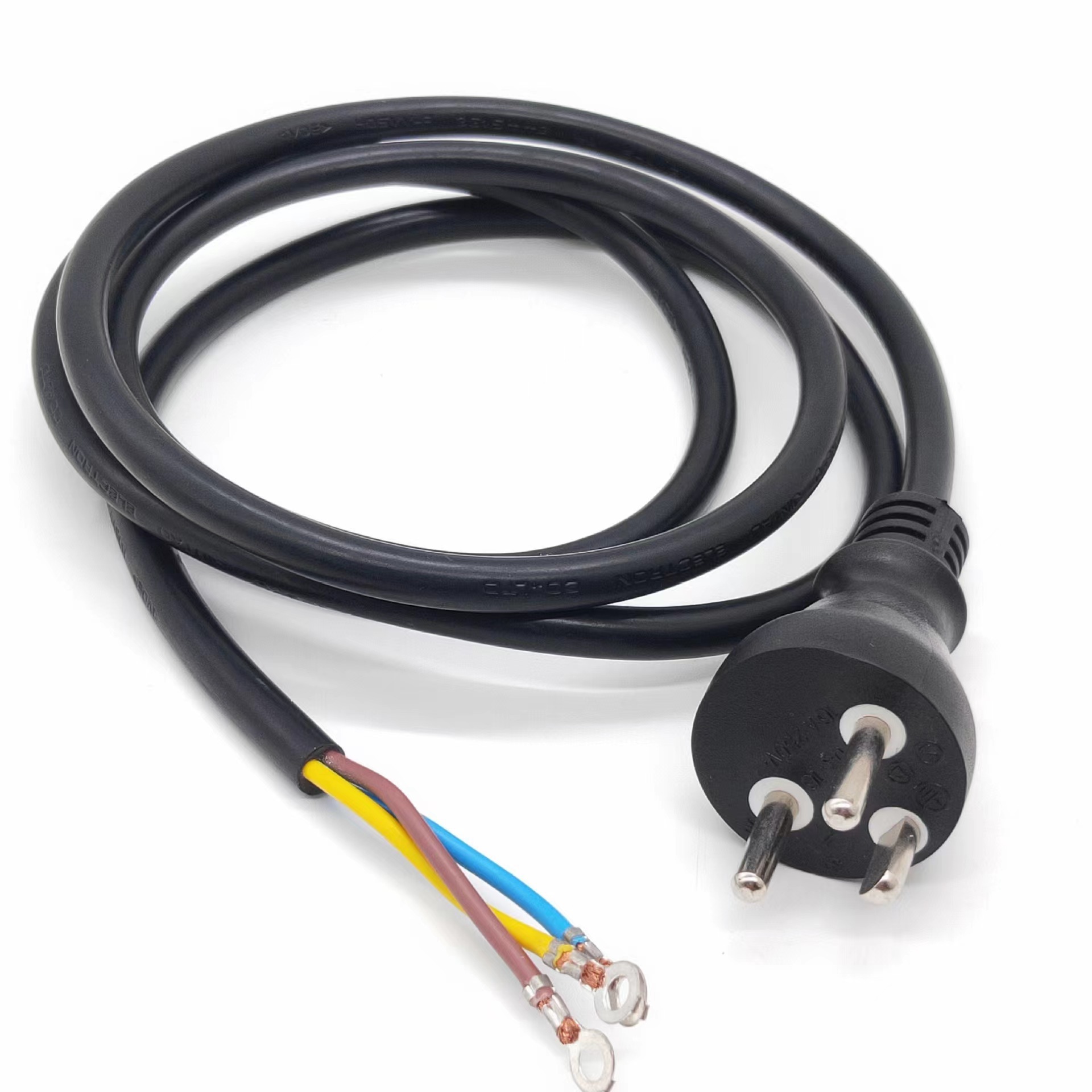 丹麦插头电源线 丹麦转换插头 丹麦连接线 丹麦电源线海鲲