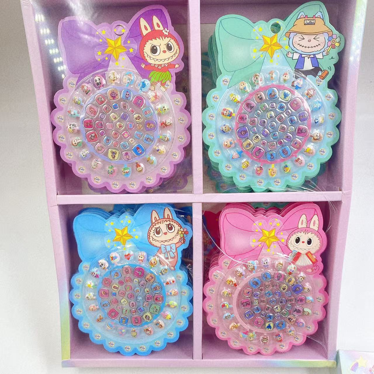 Niños dibujos animados manicure pegatinas de uñas para vestir uñas estampado pegatinas de uñas conjunto de adornos DIY vestido juguetes de chicas 2 yuanes